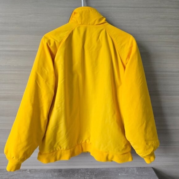 Lands End Full Zip Squall Jacket Womens Sz M 10-12 Fleece Lining Yellow Vtg USA - Picture 5 of 16